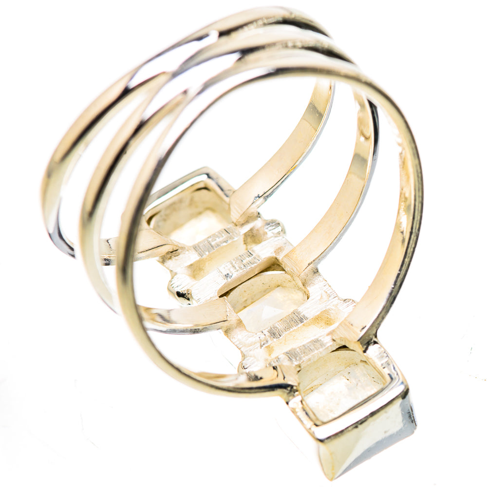 Rainbow Moonstone Rings handcrafted by Ana Silver Co - RING132574 - Photo 3