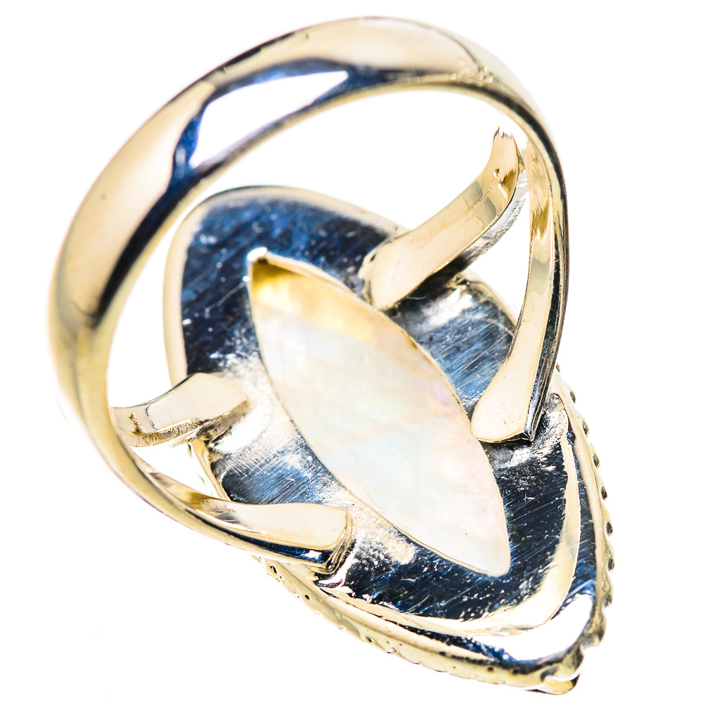 Rainbow Moonstone Rings handcrafted by Ana Silver Co - RING132661 - Photo 3