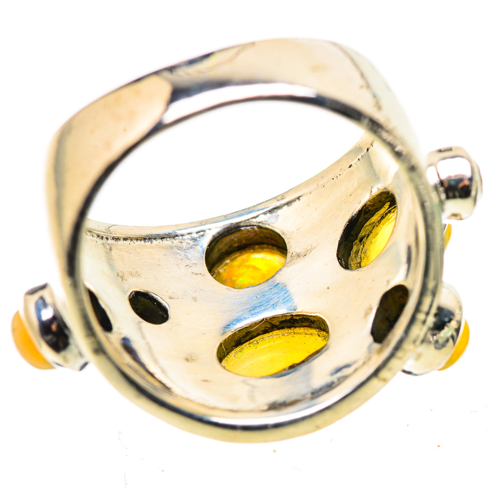 Ethiopian Opal Rings handcrafted by Ana Silver Co - RING132842 - Photo 3