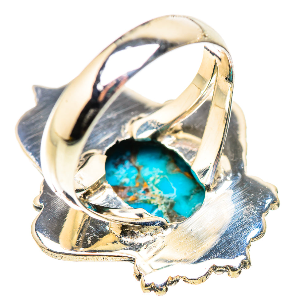 Blue Copper Composite Turquoise Rings handcrafted by Ana Silver Co - RING132849 - Photo 3