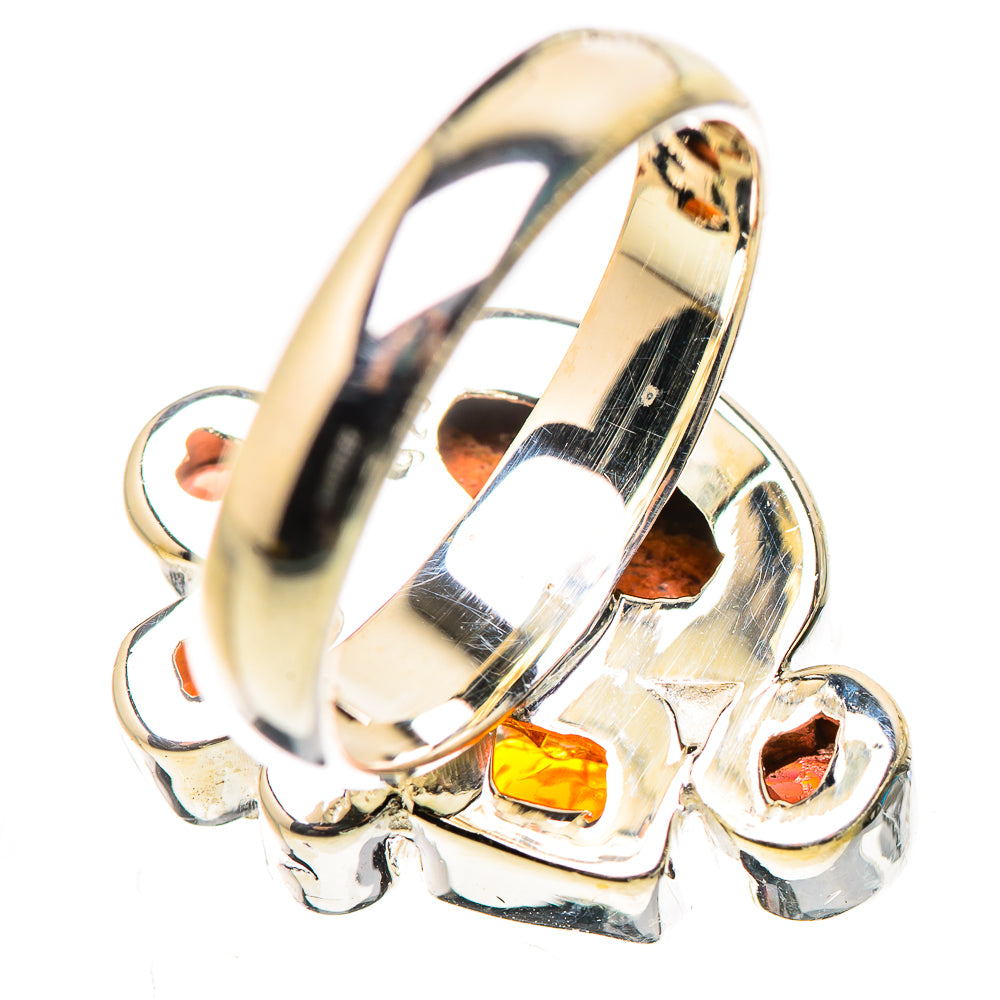 Mexican Fire Opal Rings handcrafted by Ana Silver Co - RING132866 - Photo 3