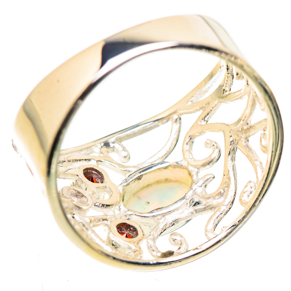 Ethiopian Opal Rings handcrafted by Ana Silver Co - RING132890 - Photo 3