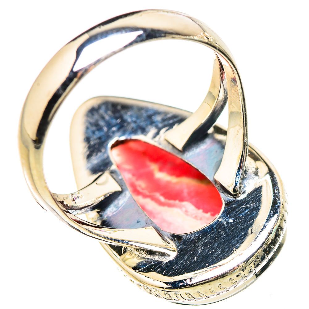 Rhodochrosite Rings handcrafted by Ana Silver Co - RING133002 - Photo 3