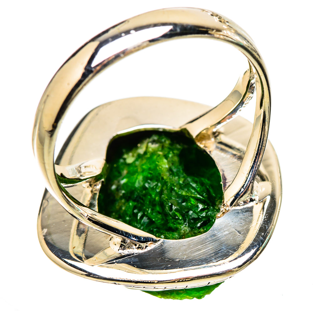 Chrome Diopside Rings handcrafted by Ana Silver Co - RING133050 - Photo 3