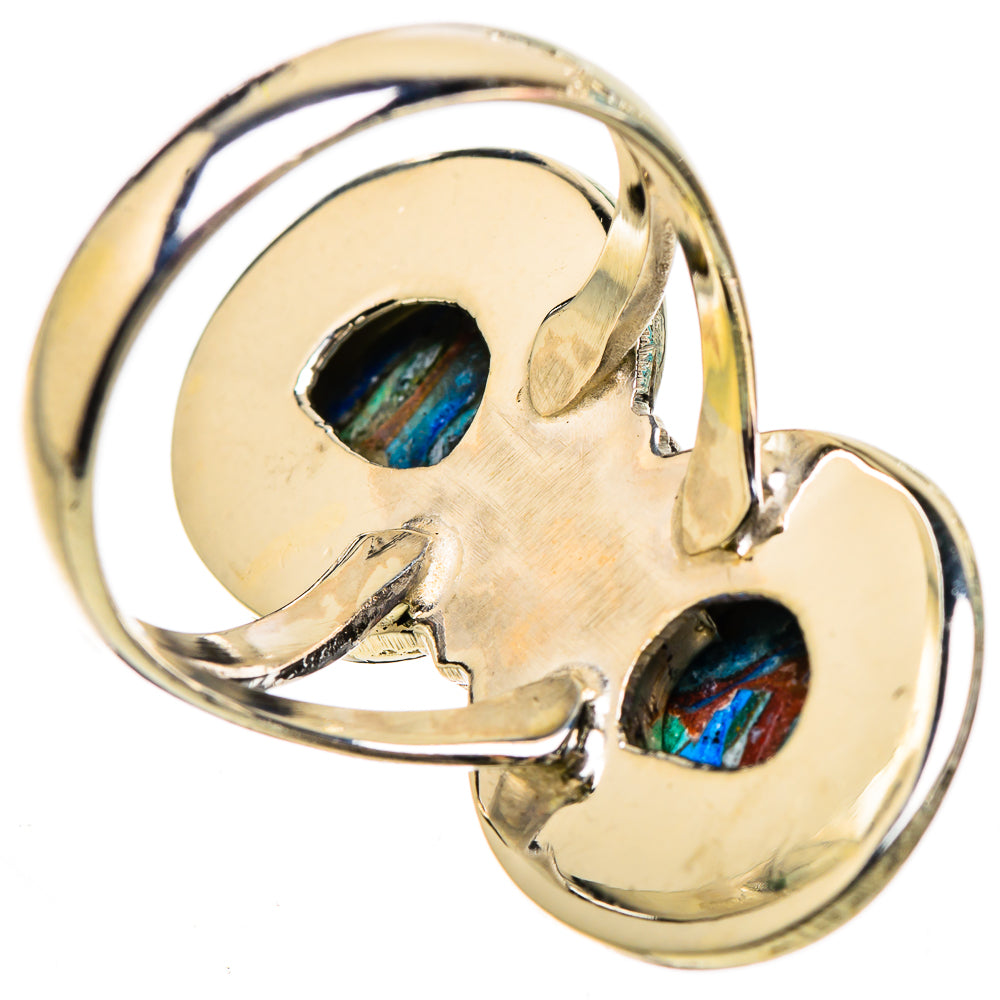 Rainbow Calsilica Rings handcrafted by Ana Silver Co - RING133105 - Photo 3