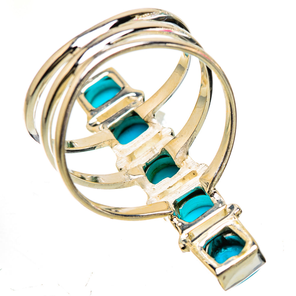 Sleeping Beauty Turquoise Rings handcrafted by Ana Silver Co - RING133120 - Photo 3