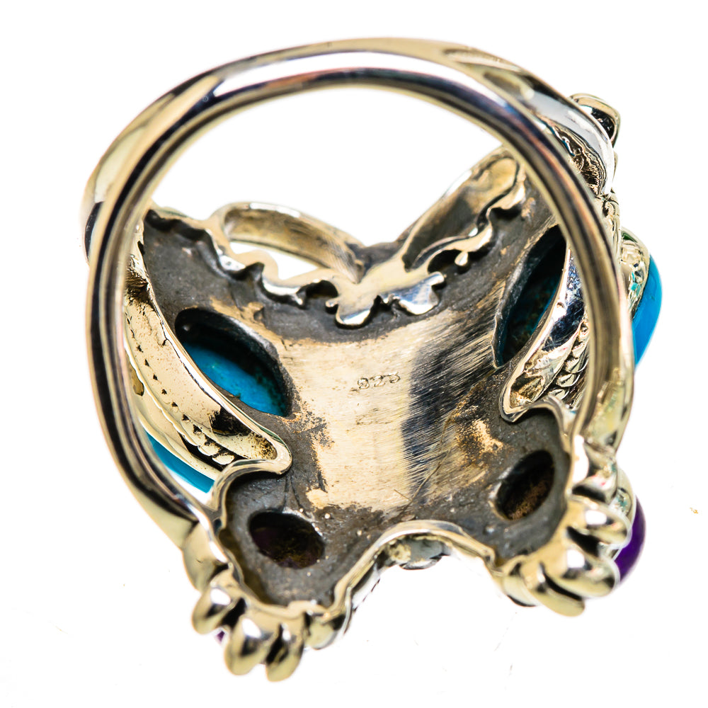 Sleeping Beauty Turquoise Rings handcrafted by Ana Silver Co - RING133158 - Photo 3