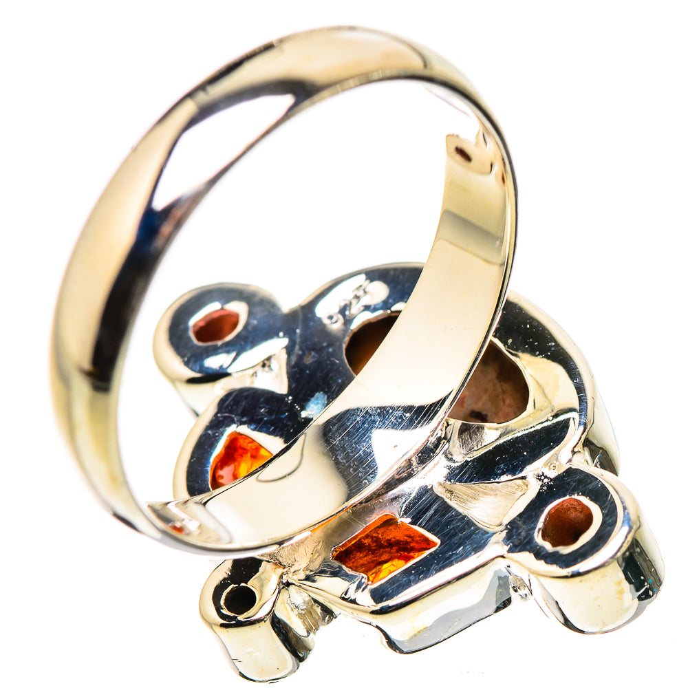 Mexican Fire Opal Rings handcrafted by Ana Silver Co - RING133235 - Photo 3