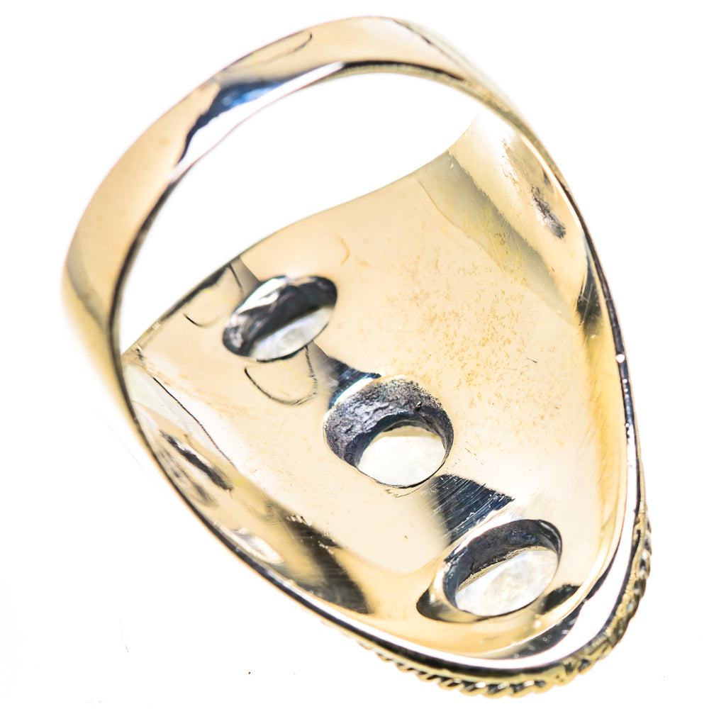Rainbow Moonstone Rings handcrafted by Ana Silver Co - RING133304 - Photo 3