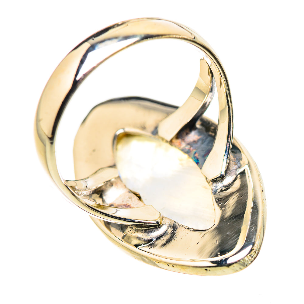 Rainbow Moonstone Rings handcrafted by Ana Silver Co - RING133343 - Photo 3