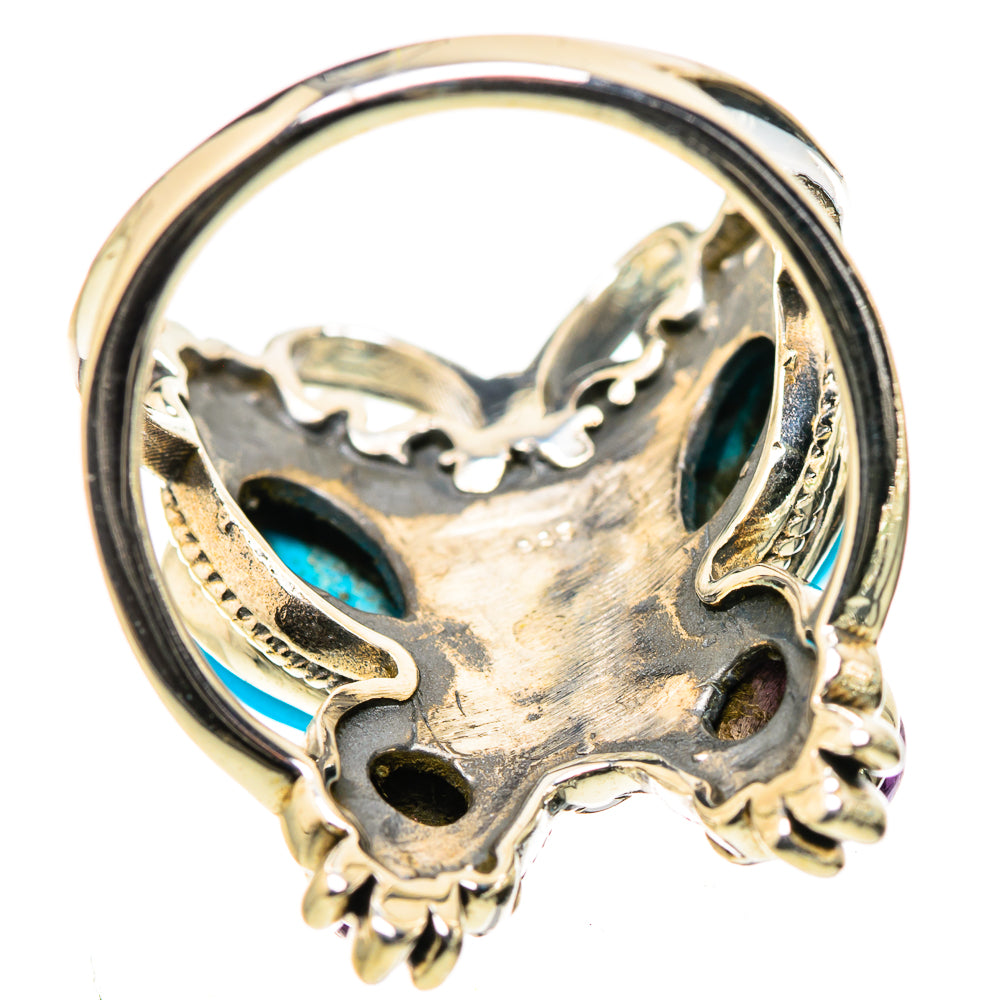 Sleeping Beauty Turquoise Rings handcrafted by Ana Silver Co - RING133346 - Photo 3