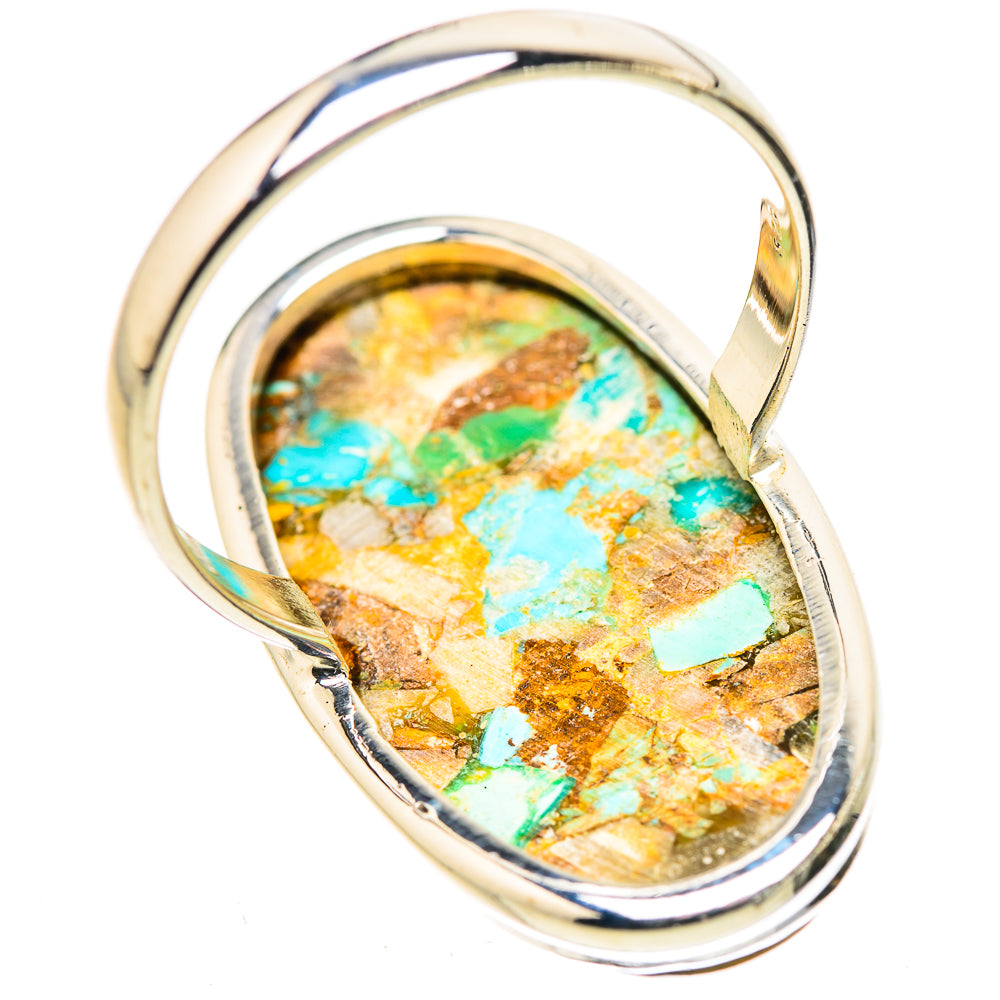 King Mohave Turquoise Rings handcrafted by Ana Silver Co - RING133361 - Photo 3