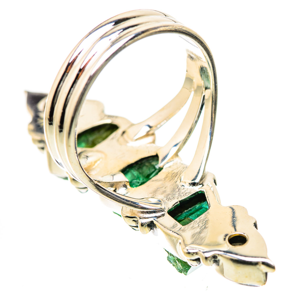 Green Tourmaline Rings handcrafted by Ana Silver Co - RING133477 - Photo 3
