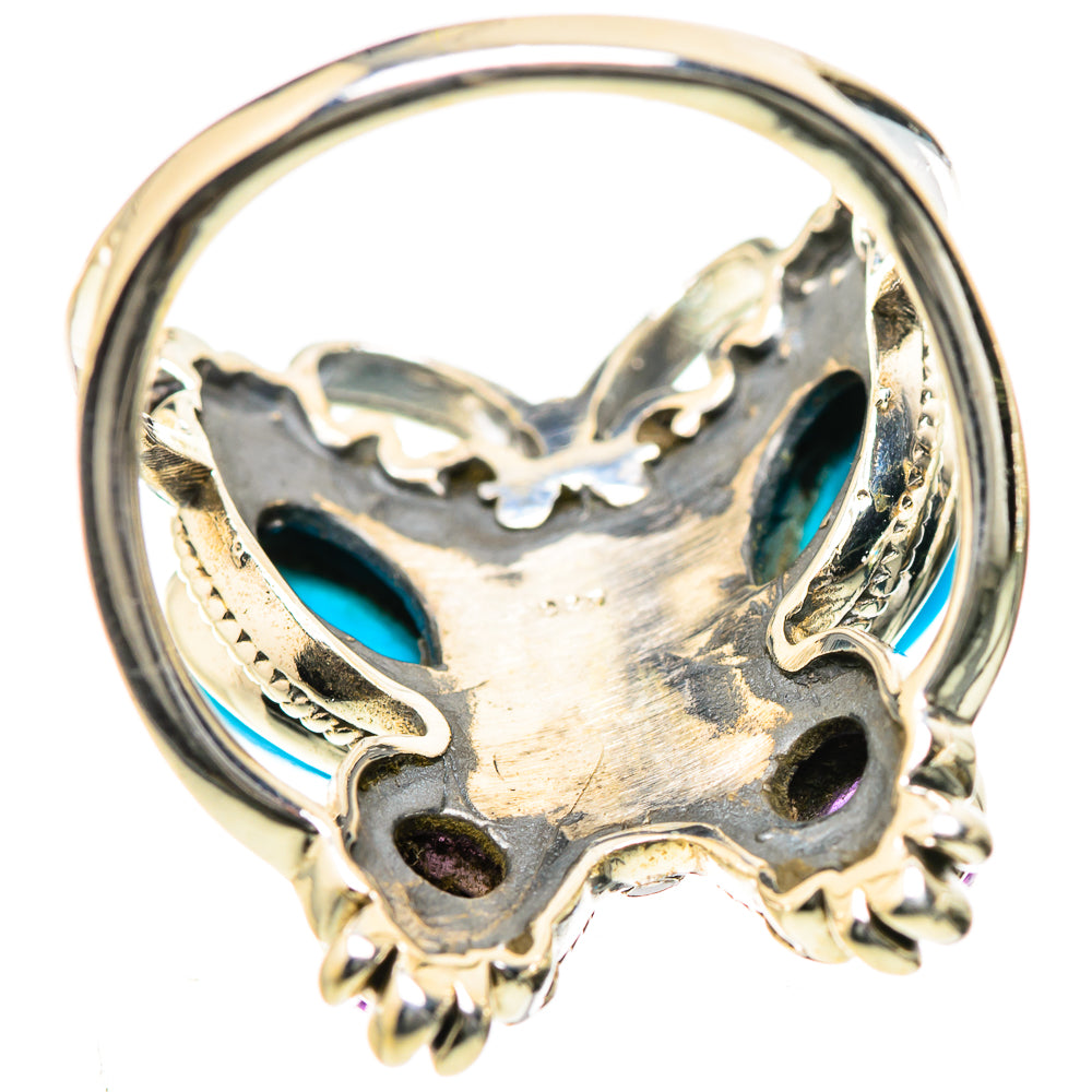Sleeping Beauty Turquoise Rings handcrafted by Ana Silver Co - RING133509 - Photo 3