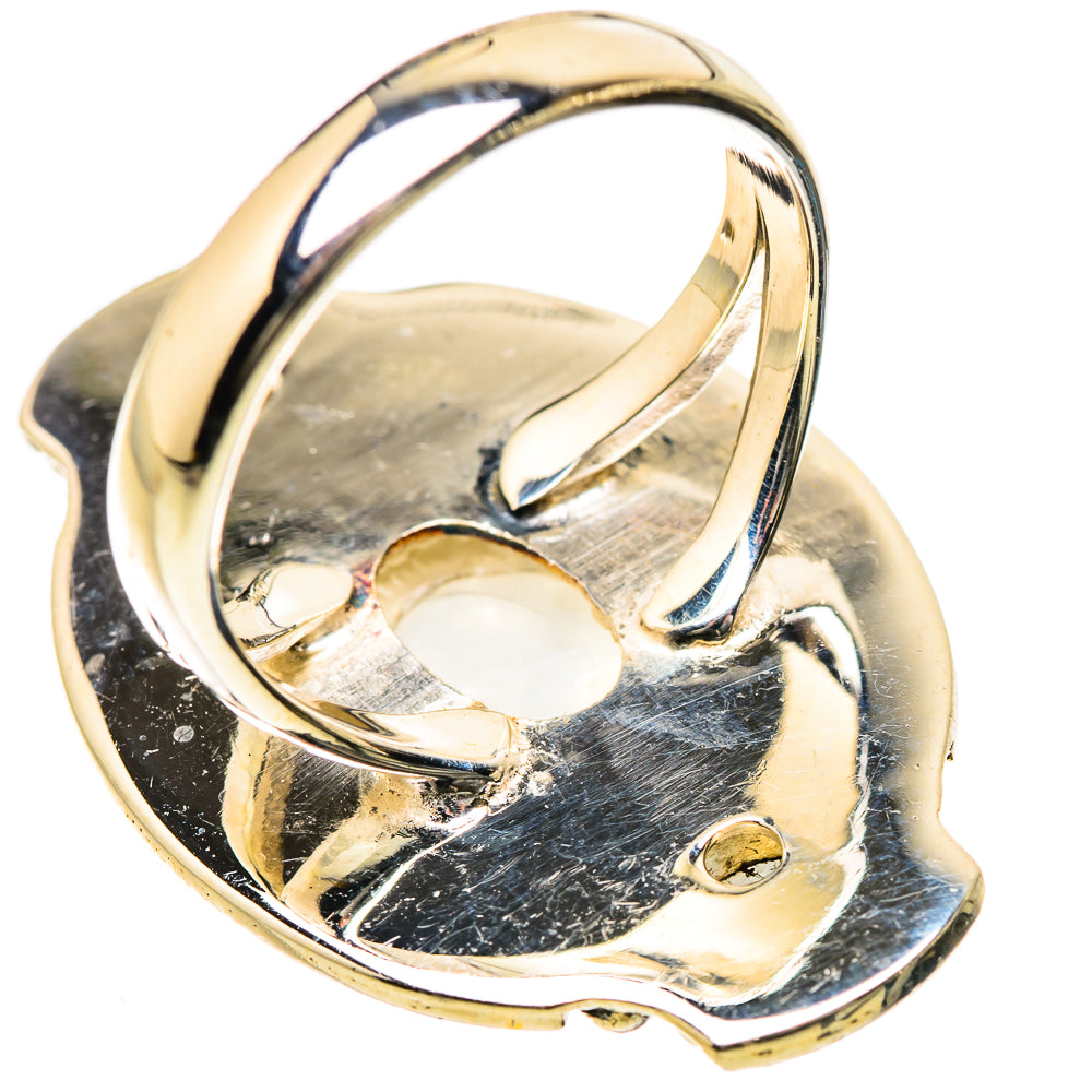 Rainbow Moonstone Rings handcrafted by Ana Silver Co - RING133536 - Photo 3
