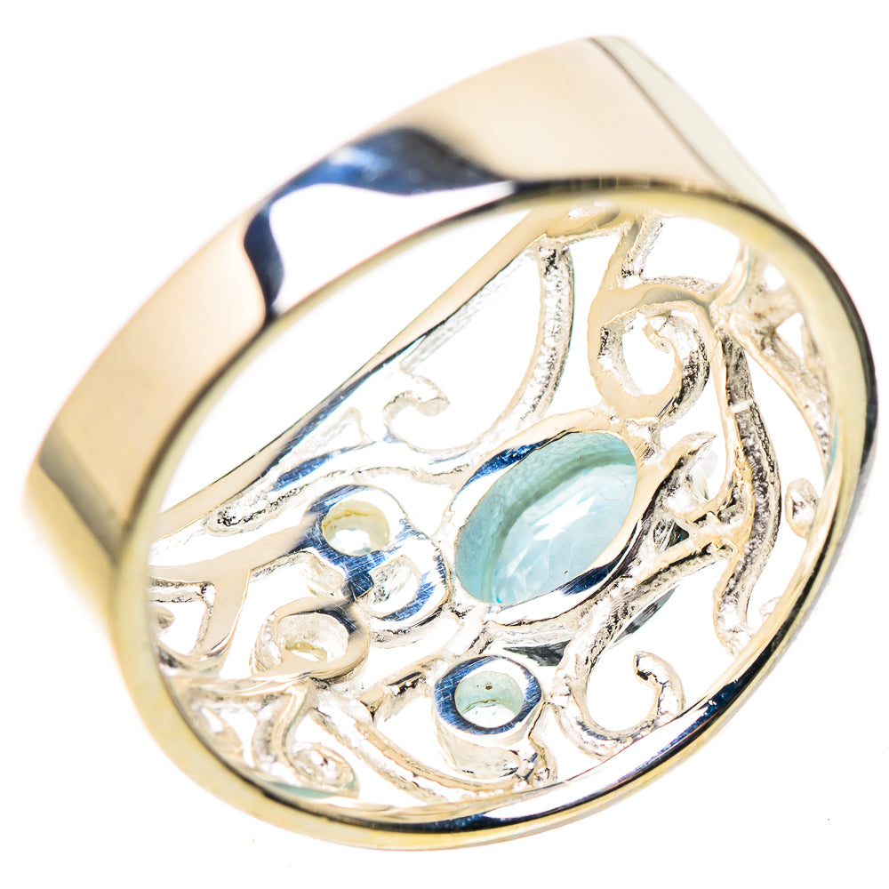 Blue Topaz Rings handcrafted by Ana Silver Co - RING133564 - Photo 3
