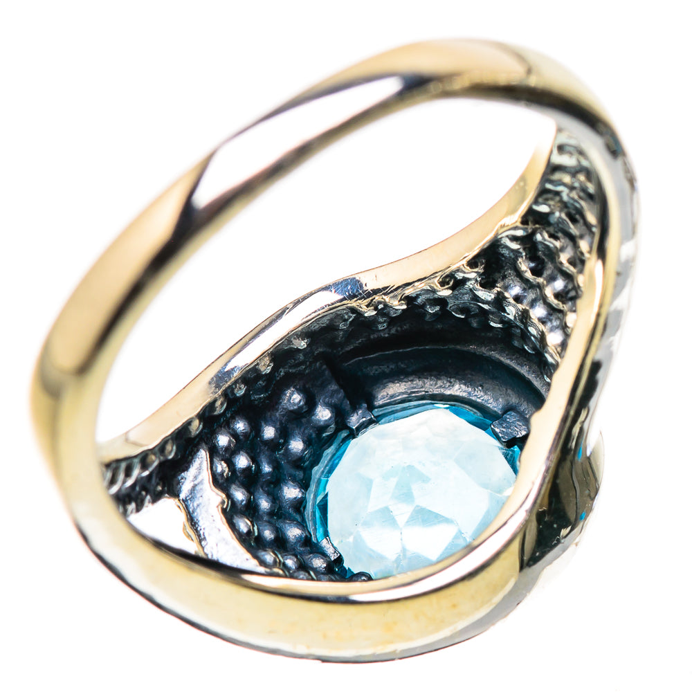 Blue Topaz Rings handcrafted by Ana Silver Co - RING133569 - Photo 3