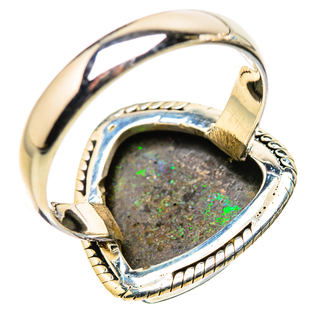 Andamooka Opal Rings handcrafted by Ana Silver Co - RING133657 - Photo 3