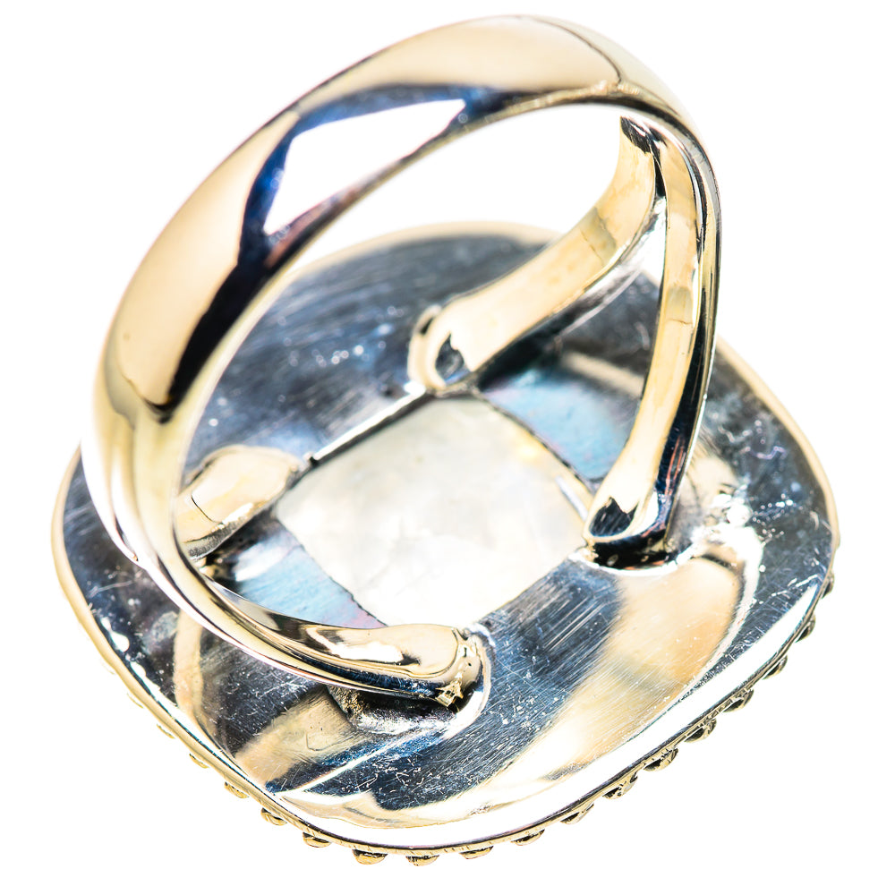 Rainbow Moonstone Rings handcrafted by Ana Silver Co - RING133686 - Photo 3