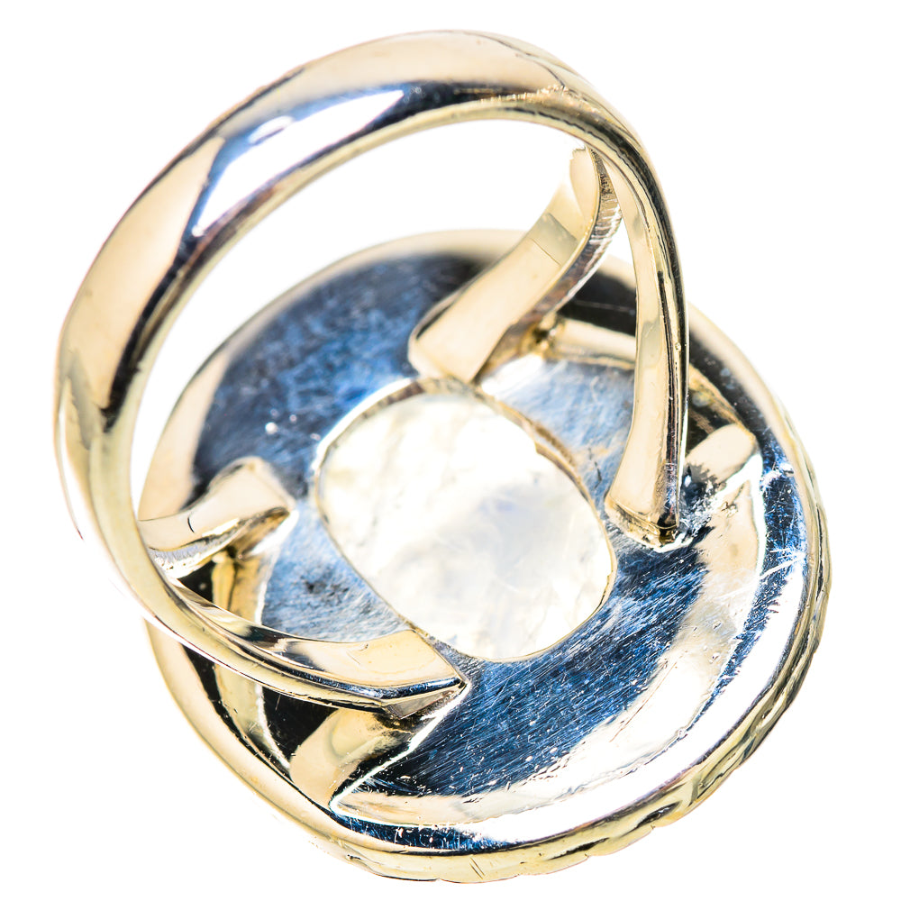 Rainbow Moonstone Rings handcrafted by Ana Silver Co - RING133814 - Photo 3