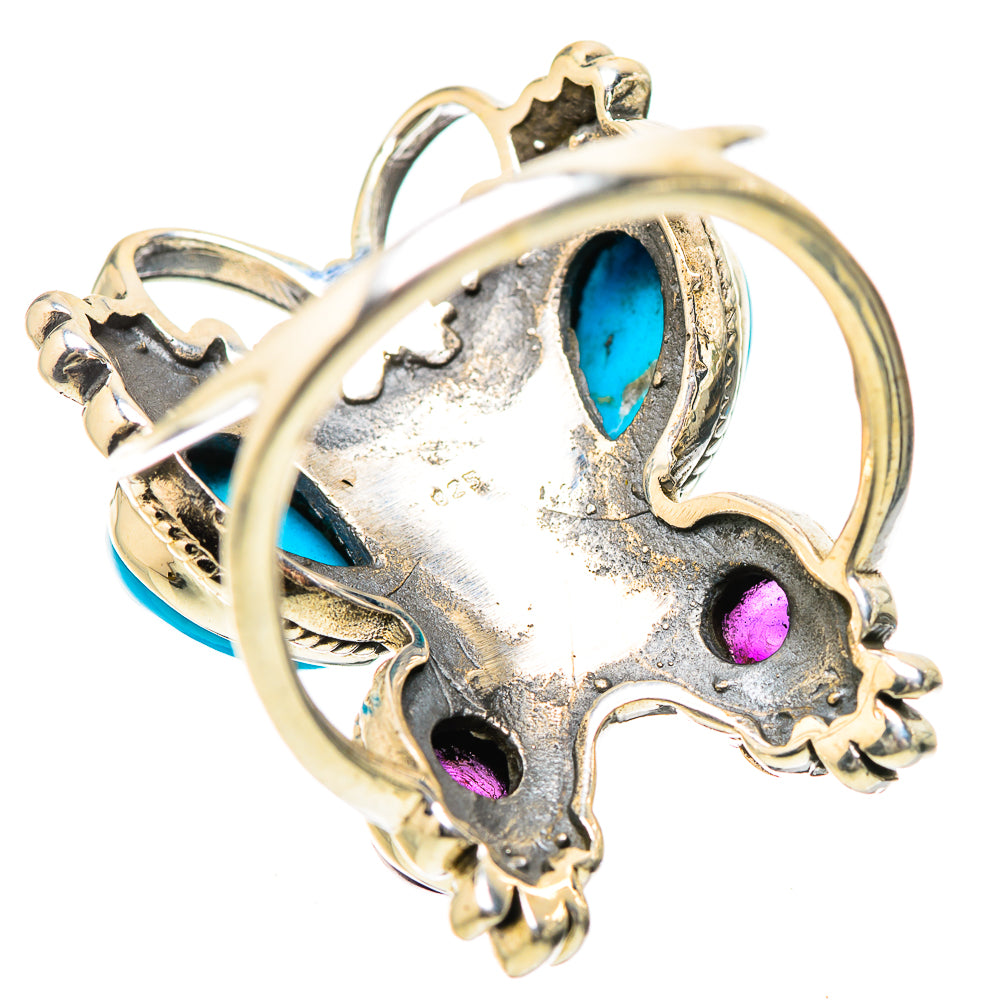 Sleeping Beauty Turquoise Rings handcrafted by Ana Silver Co - RING133881 - Photo 3