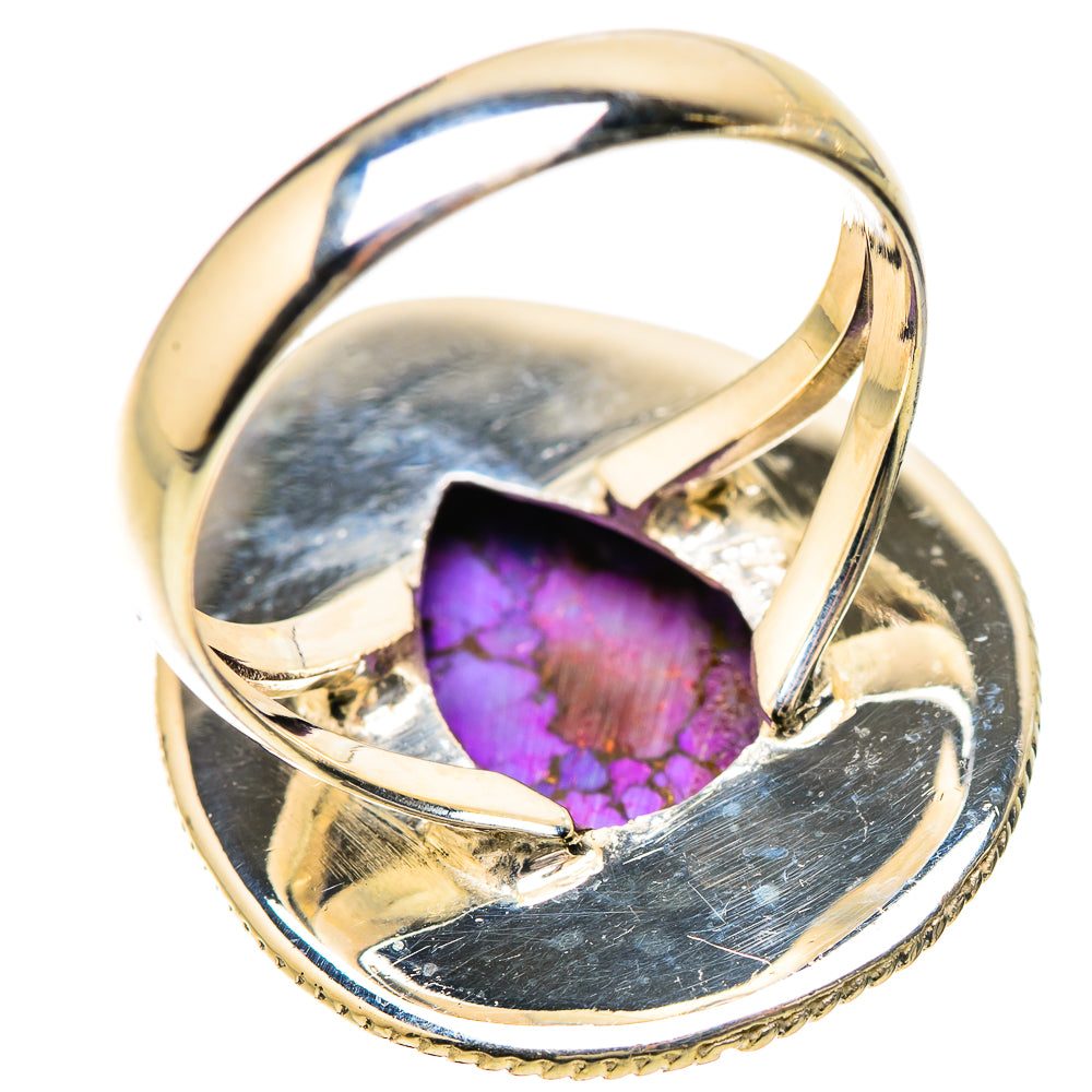 Purple Copper Composite Turquoise Rings handcrafted by Ana Silver Co - RING133901 - Photo 3