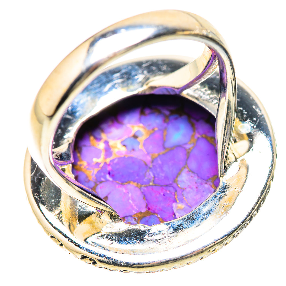 Purple Copper Composite Turquoise Rings handcrafted by Ana Silver Co - RING133927 - Photo 3
