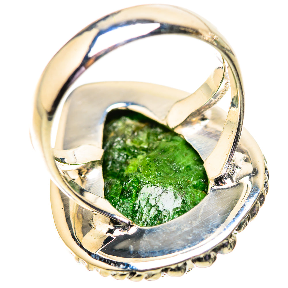 Chrome Diopside Rings handcrafted by Ana Silver Co - RING134024 - Photo 3
