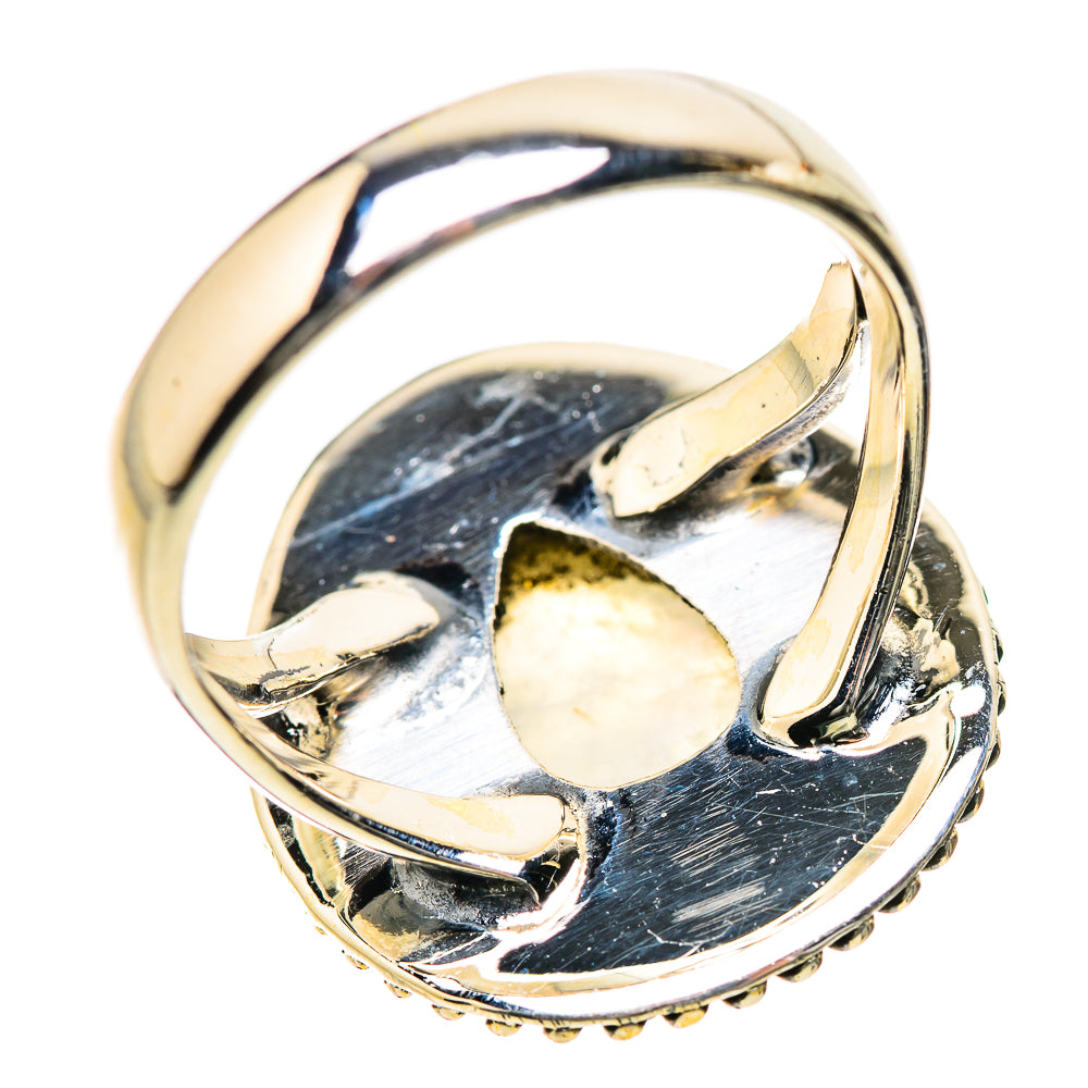 Rainbow Moonstone Rings handcrafted by Ana Silver Co - RING134200 - Photo 3