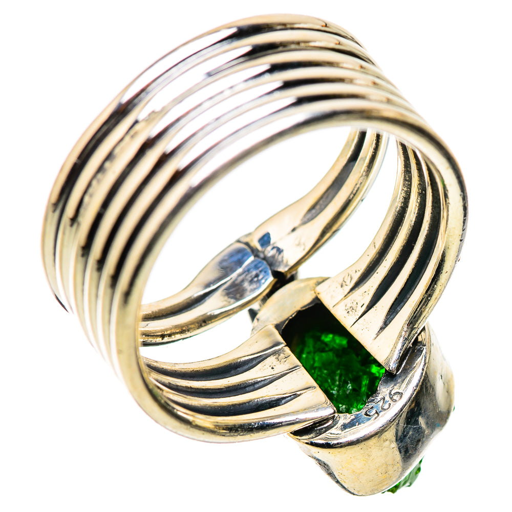 Chrome Diopside, Labradorite Rings handcrafted by Ana Silver Co - RING134231 - Photo 3