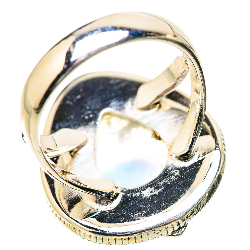 Rainbow Moonstone Rings handcrafted by Ana Silver Co - RING134240 - Photo 3