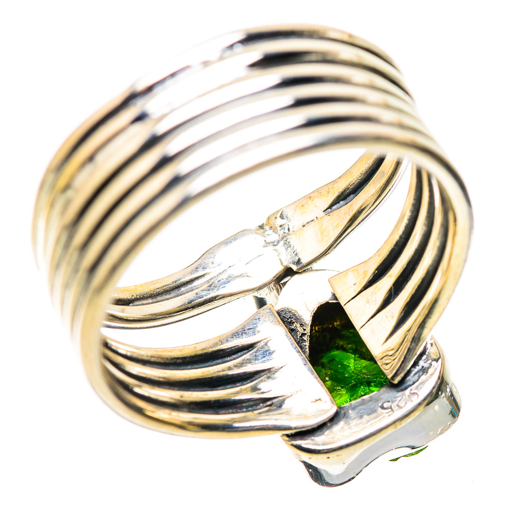 Chrome Diopside, Peridot Rings handcrafted by Ana Silver Co - RING134245 - Photo 3