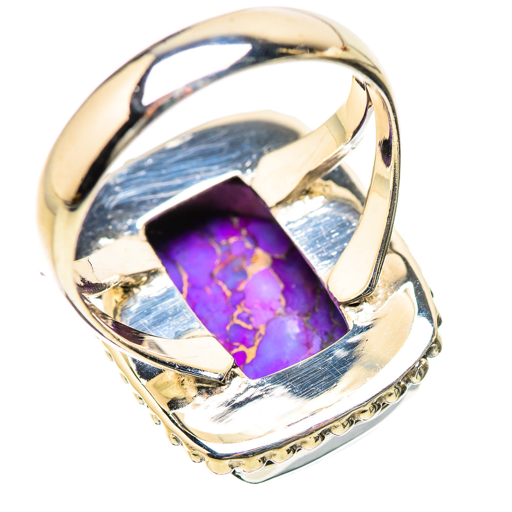 Purple Copper Composite Turquoise Rings handcrafted by Ana Silver Co - RING134265 - Photo 3