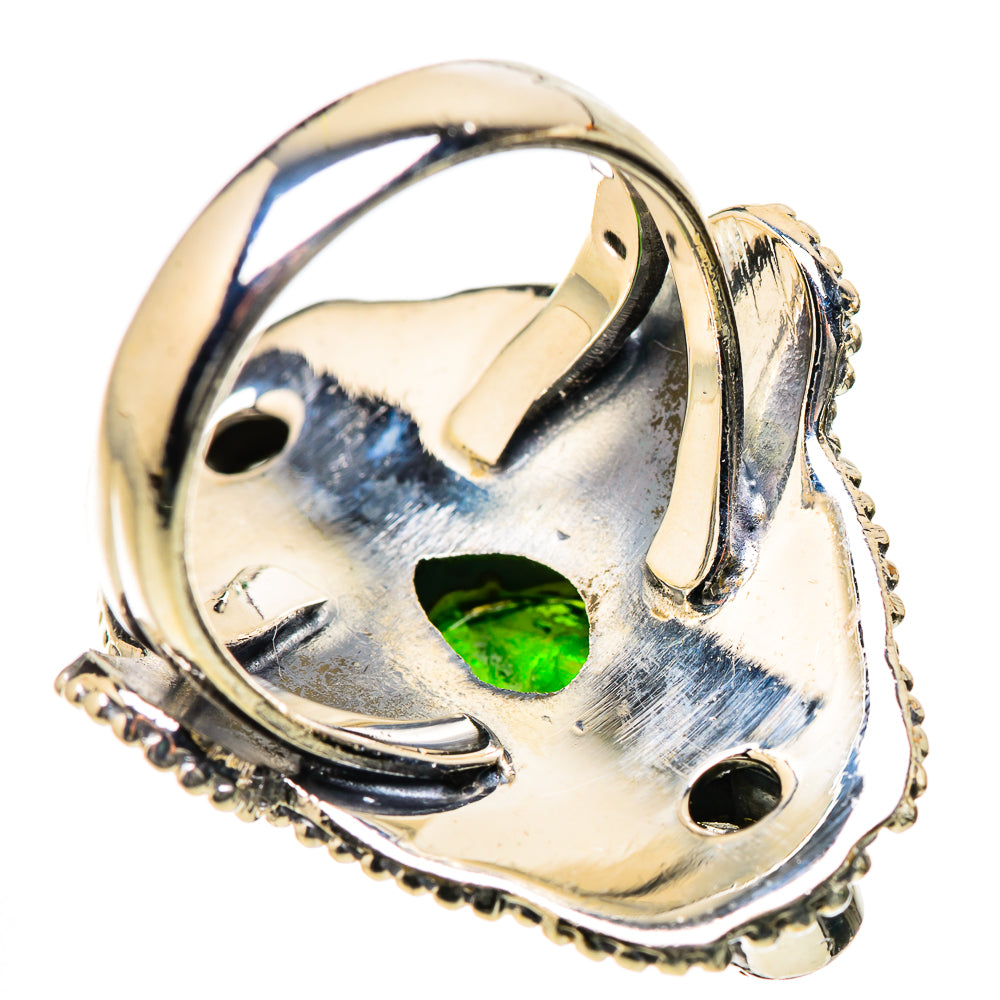 Chrome Diopside, Labradorite Rings handcrafted by Ana Silver Co - RING134308 - Photo 3