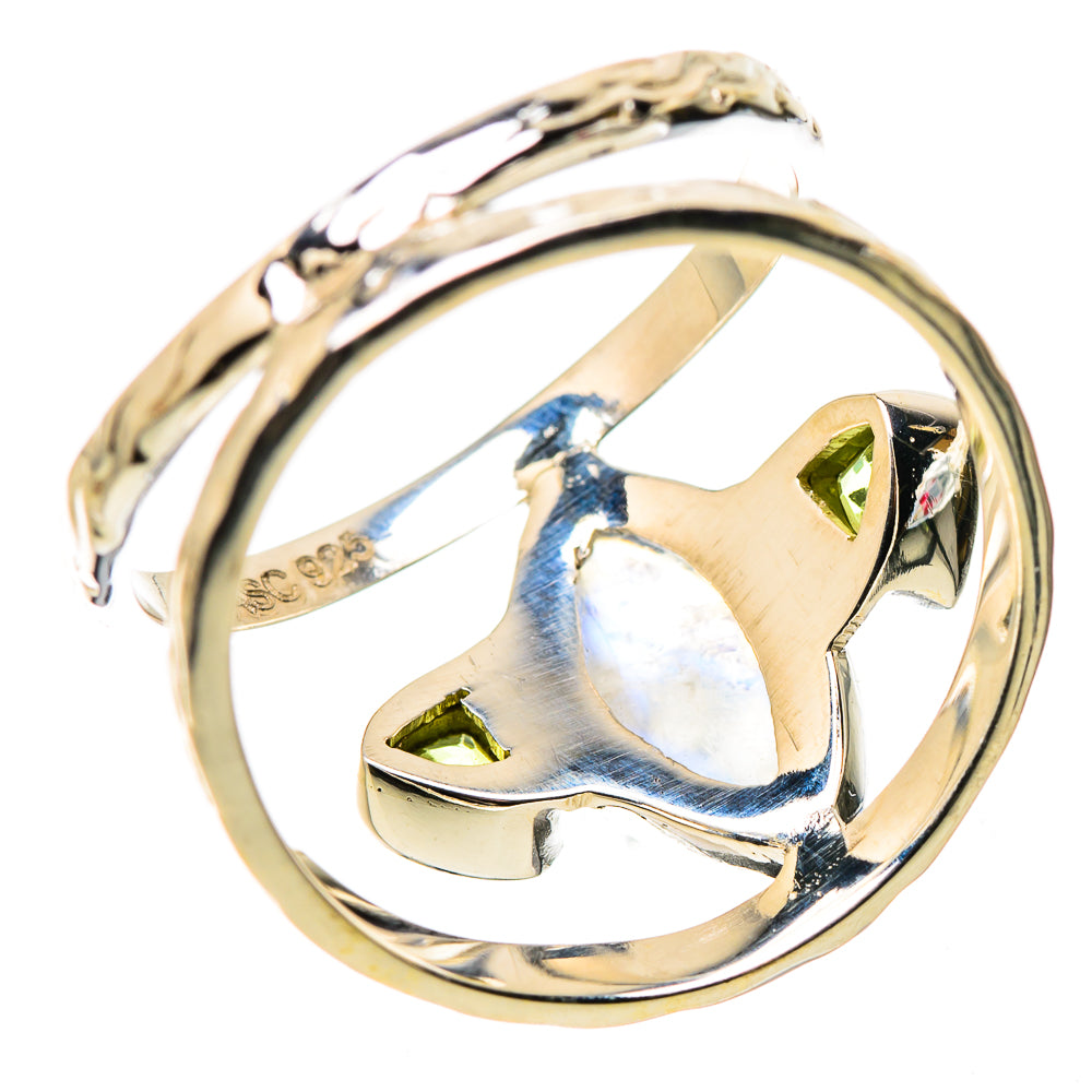 Rainbow Moonstone Rings handcrafted by Ana Silver Co - RING134378 - Photo 3