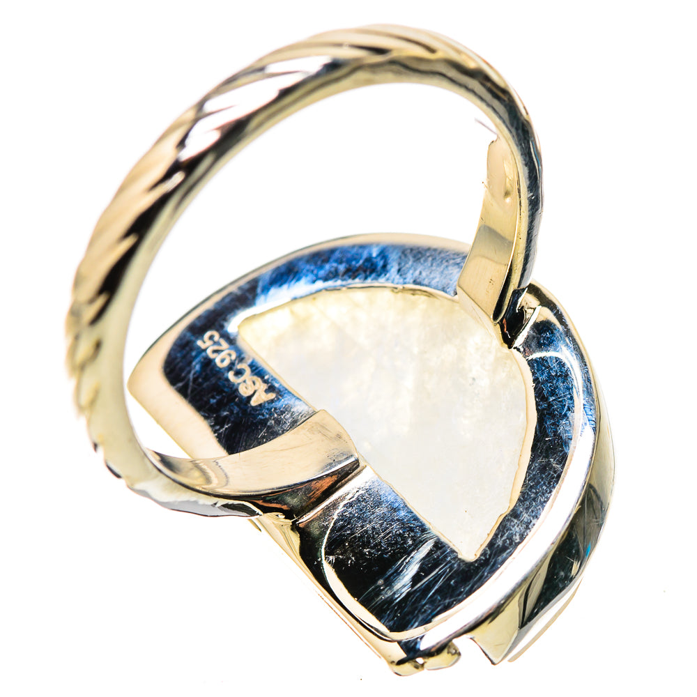 Rainbow Moonstone Rings handcrafted by Ana Silver Co - RING134400 - Photo 3