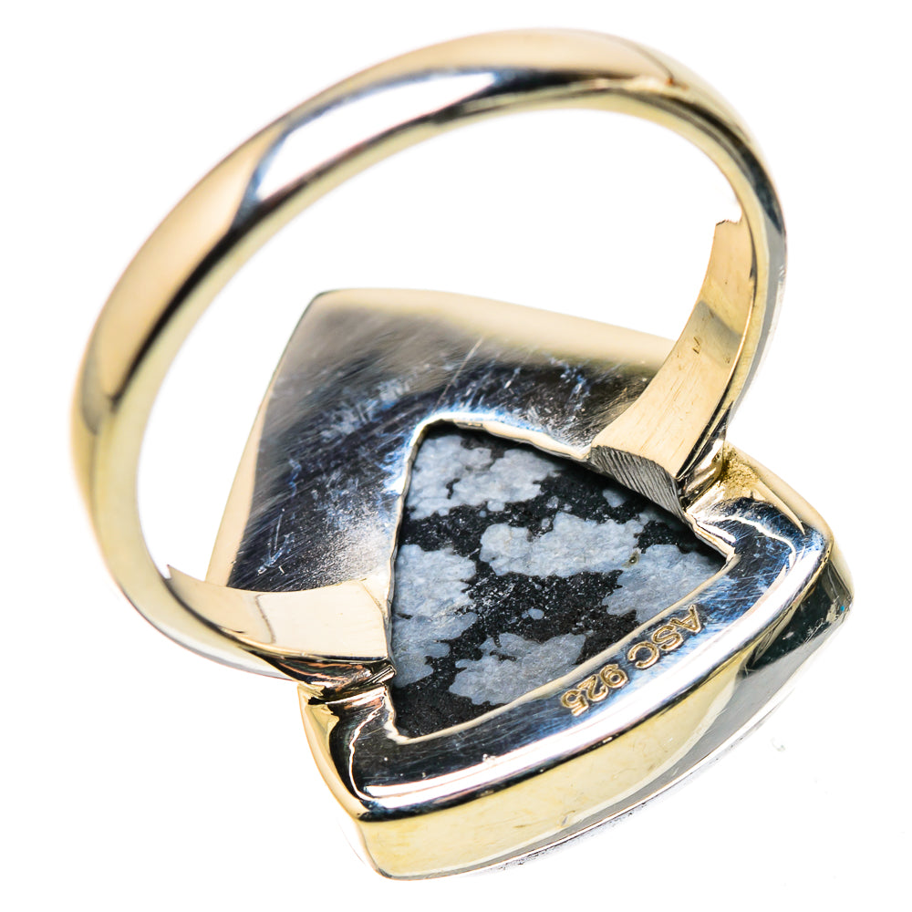 Snowflake Obsidian Rings handcrafted by Ana Silver Co - RING134418 - Photo 3