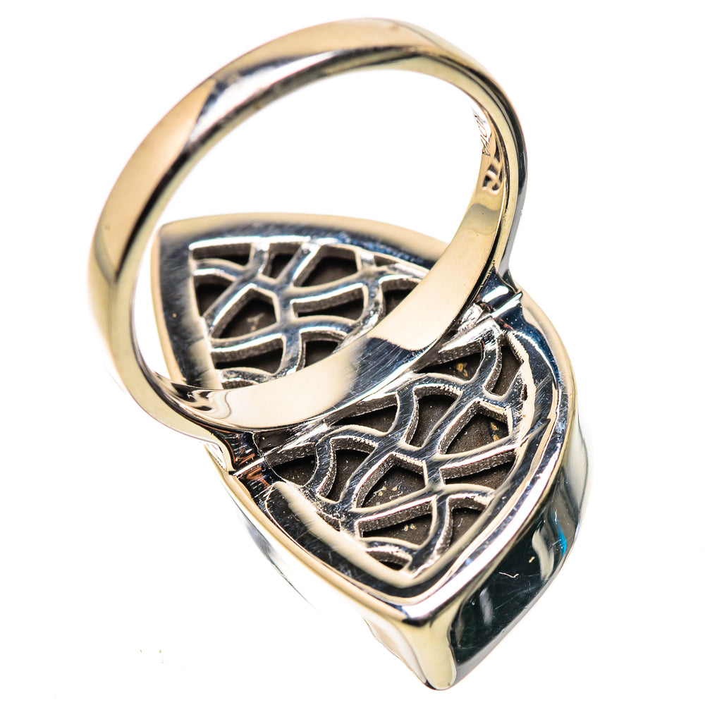 AAA Canadian Ammolite Rings handcrafted by Ana Silver Co - RING134515