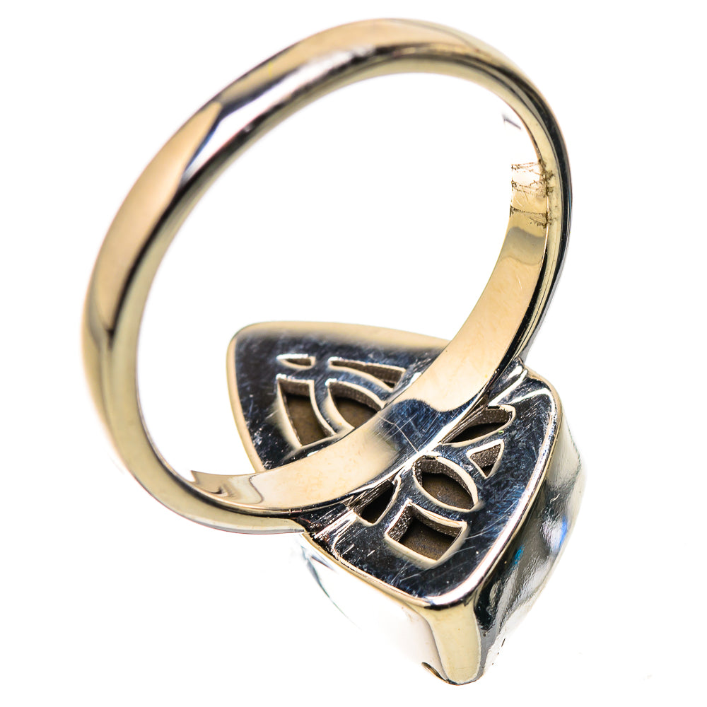 AAA Canadian Ammolite Rings handcrafted by Ana Silver Co - RING134556