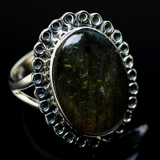 Labradorite Rings handcrafted by Ana Silver Co - RING11029