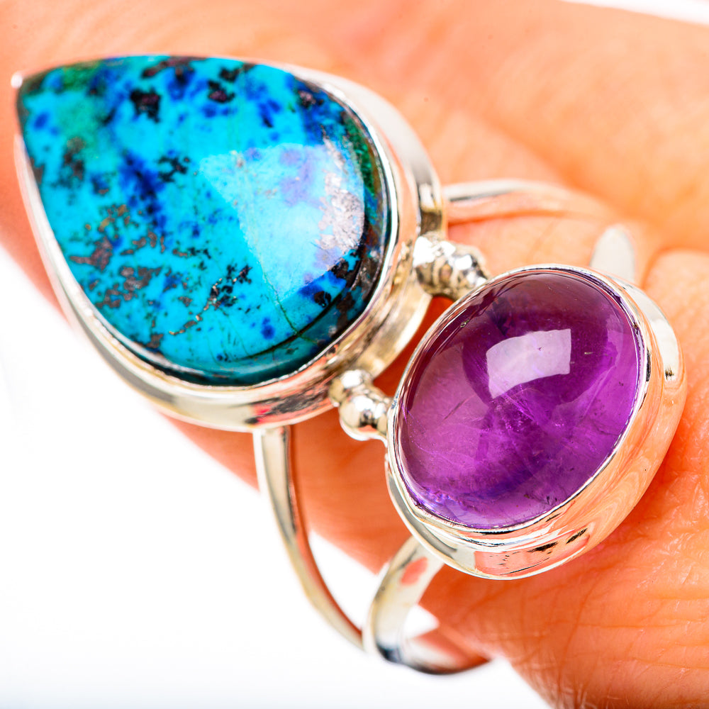 Shattuckite Rings handcrafted by Ana Silver Co - RING128638 - Photo 3
