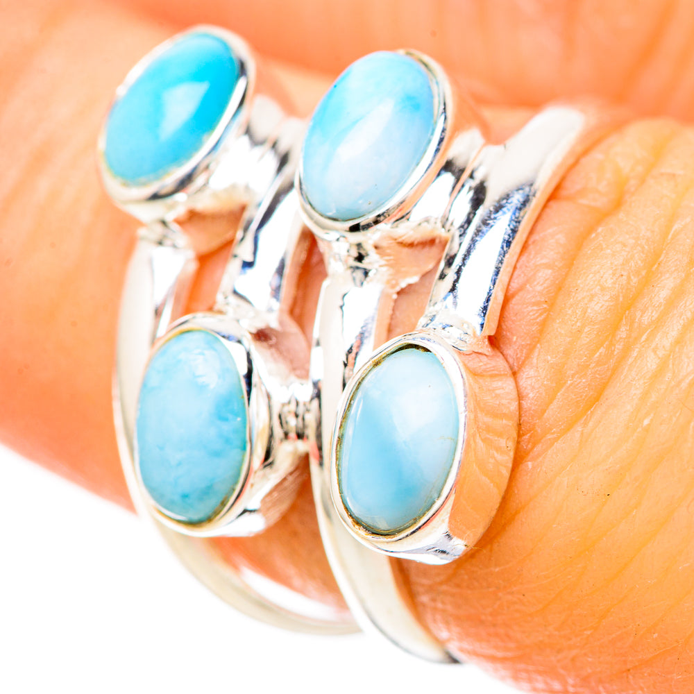 Larimar Rings handcrafted by Ana Silver Co - RING128672 - Photo 3