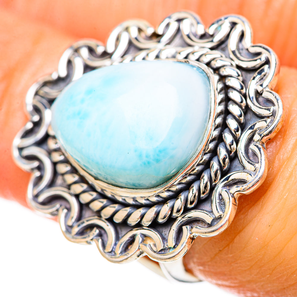 Larimar Rings handcrafted by Ana Silver Co - RING128684 - Photo 3