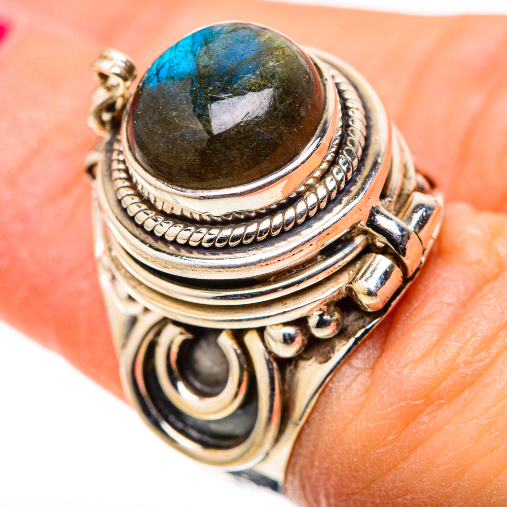 Labradorite Rings handcrafted by Ana Silver Co - RING128784 - Photo 3