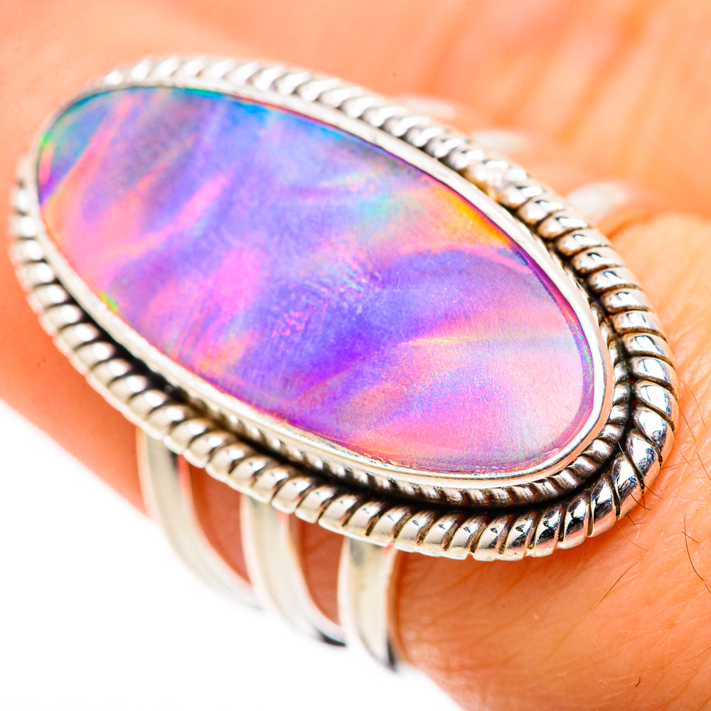 Aura Opal Rings handcrafted by Ana Silver Co - RING128802 - Photo 3