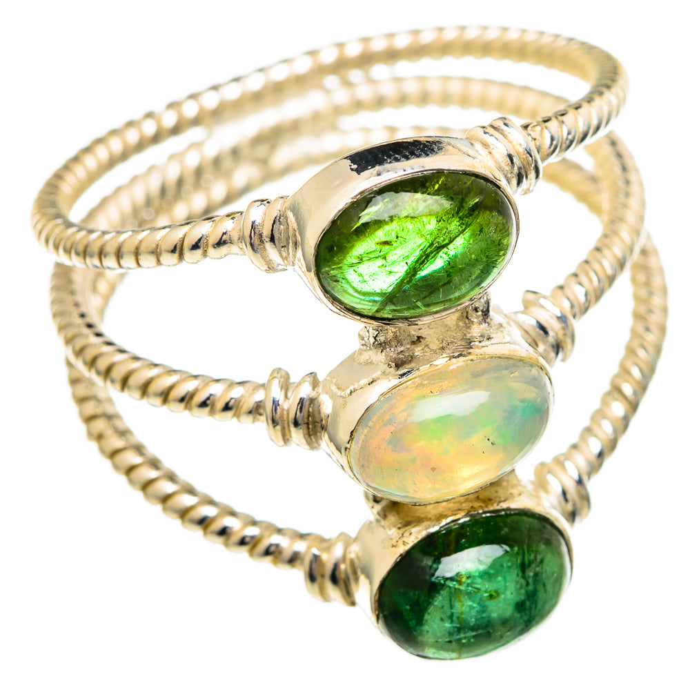 Ethiopian Opal Rings handcrafted by Ana Silver Co - RING100060