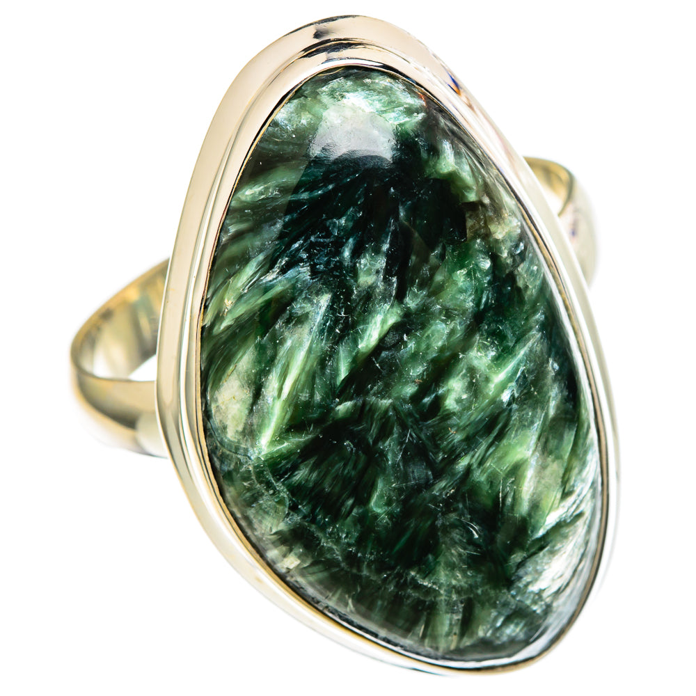 Seraphinite Rings handcrafted by Ana Silver Co - RING100075 - Photo 2