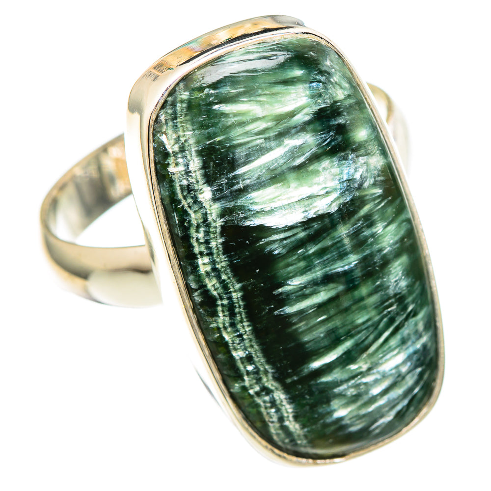 Seraphinite Rings handcrafted by Ana Silver Co - RING100150