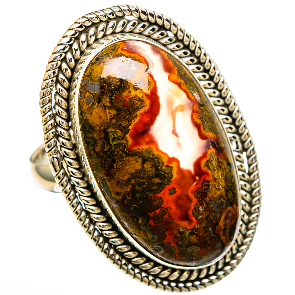 Moroccan Agate Rings handcrafted by Ana Silver Co - RING100160