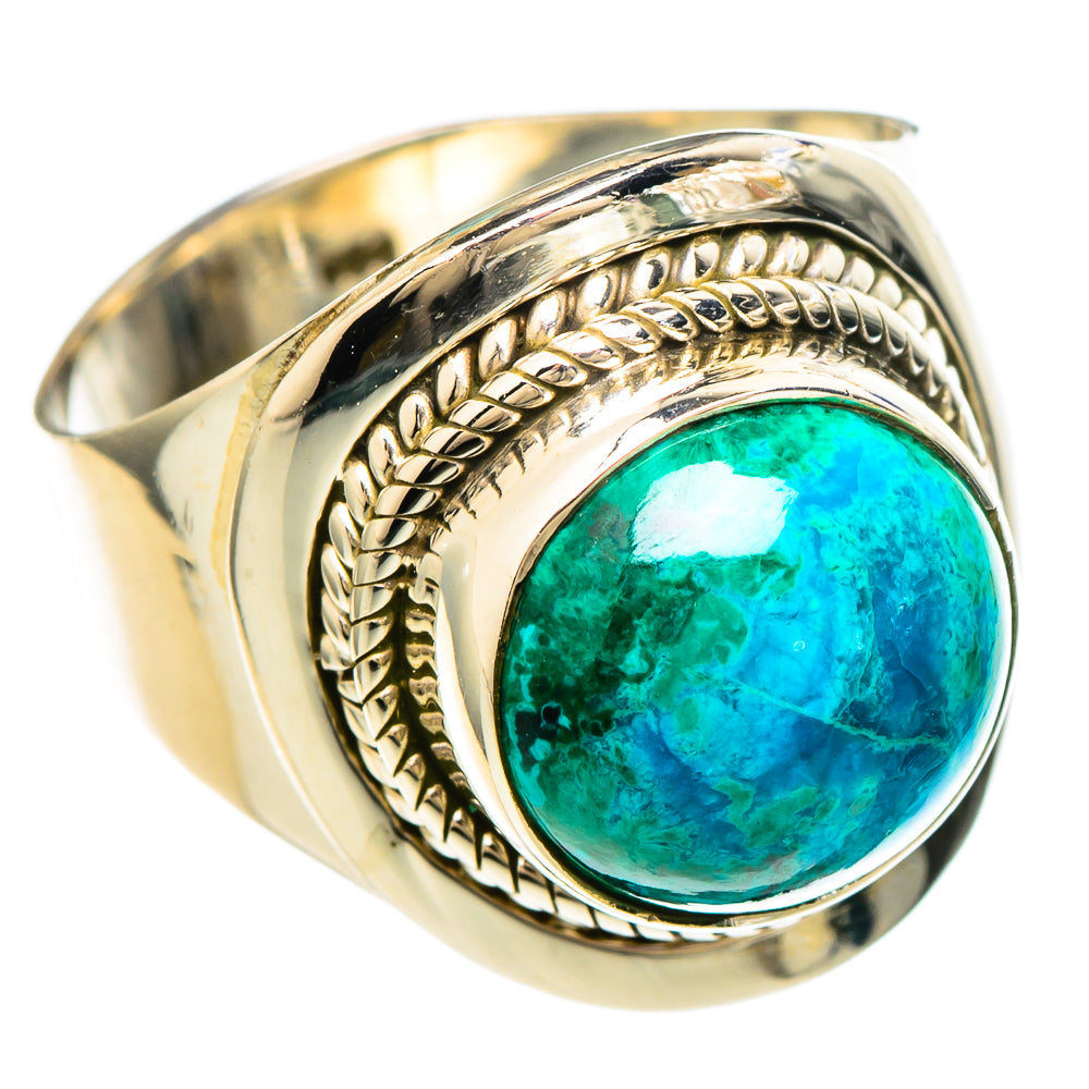 Chrysocolla Rings handcrafted by Ana Silver Co - RING100203